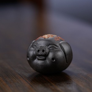 MSH Púrpura Arena Longevidad Melocotón Tetera Rana Té Adorno para mascotas Duan <span class=keywords><strong>Ni</strong></span> Juego de té pequeño - Product Image 3