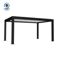 Pergola en aluminium robuste avec toit à lames motorisées pour villa de luxe, pergola de jardin, pergola de terrasse