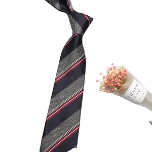 Hot Sale Polyester Men's Neck Tie Flower Jacquard Business Paisley Dot Ostrich Printed For Men Suit Tie Wedding Party Shirts