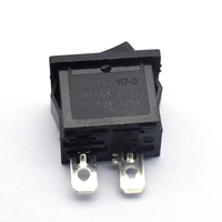 Interrupteur marche/arrêt résistant à la chaleur KCD117-D 250V Mini interrupteur à bascule à 2 broches T85