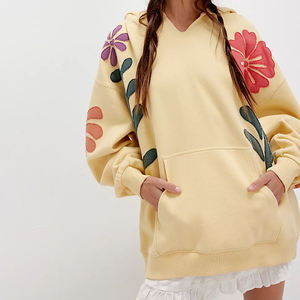 Sudaderas con Capucha Personalizadas para Mujer, Tallas Grandes, Bordado Chenille, Logotipo 3D, Parche Chenille - Product Image 3