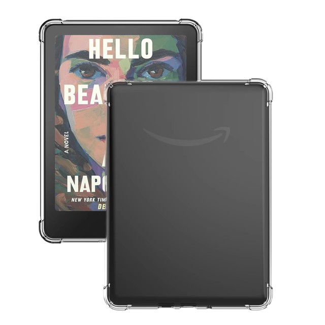 Clear Case for Kindle Paperwhite 12th Generation E-Reader 2024 Transparent Silicone Rubber TPU Cover Colorsoft 7inch Case