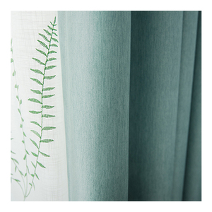 Cortinas azules sin formaldehído con aislamiento acústico, para sala de estar y dormitorio - Product Image 6