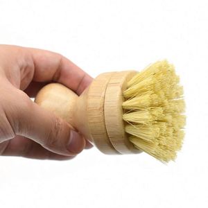 Wholesale Detachable Bamboo Handle Sisal Dishwashing <b>Brush</b> for Kitchen - Product Image 5