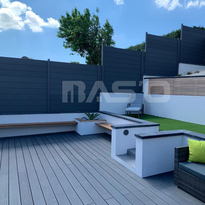 Dễ dàng cài đặt miễn phí bảo trì WPC trang trí vườn hàng rào tái tạo bằng gỗ nhựa composite yêu cầu thấp sử dụng ngoài trời - Product Image 4