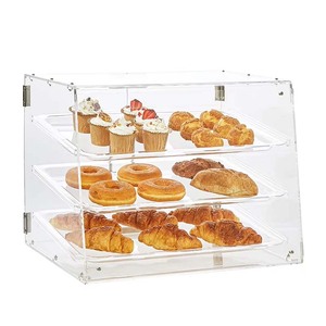 Espositore per Pasticceria e Dolci a 3 Ripiani in Acrilico - La Vetrina Definitiva da Banco per Appassionati di Pasticceria e Presentazione Alimentare - Product Image 5