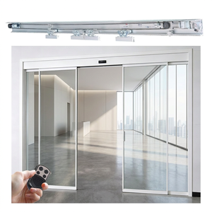 Kit de <span class=keywords><strong>Puerta</strong></span> <span class=keywords><strong>Corredera</strong></span> Automática con Control por Microprocesador, Fácil <span class=keywords><strong>Instalación</strong></span>, Bajo <span class=keywords><strong>Precio</strong></span>, <span class=keywords><strong>Motor</strong></span> sin Escobillas de CC de 50W para Centros Comerciales, Hoteles, Hospitales, 150 kg - Product Image 1