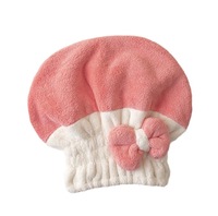 Serviette de bain en tricot pour cheveux, à séchage rapide, bicolore, pour femmes
