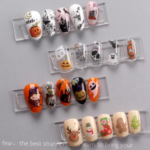 TSZS 4*100cm 10 rouleaux/boîte décoration noël <span class=keywords><strong>ongles</strong></span> transfert feuille autocollant fantôme <span class=keywords><strong>2020</strong></span> Nail Art Halloween <span class=keywords><strong>ongles</strong></span> feuille - Product Image 5