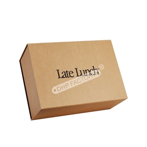 Caja Plegable de Cartón Kraft Biodegradable y Ecológica, Empaque Sostenible Personalizado, Caja de Regalo Plegable para Arroz - Product Image 1