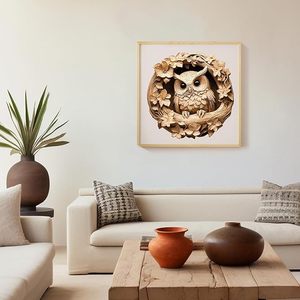 Thủ công cú gỗ ghép hình câu đố cho người lớn trẻ em độc đáo não trêu ghẹo món quà đầy thử thách Đồ chơi bằng gỗ trang trí nội thất trò chơi câu đố - Product Image 3