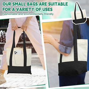 2025 gros sac à main réutilisable sac à provisions toile coton femmes pliable Shopping sac cadeau promotionnel - Product Image 5