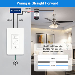 범용 스마트 WiFi 천장 팬 원격 제어 키트 호환성 스마트 홈 시스템을위한 Alexa Google 어시스턴트 스마트 라이프 앱 - Product Image 4