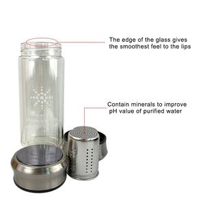 Ioniseur alcalin Filtre Bouteille flacon d'eau Alcaline Hydrogène Générateur D'eau Riche <span class=keywords><strong>pH</strong></span> 8.5-9.5 Nano tasse d'eau - Product Image 4