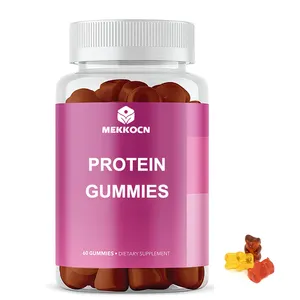 Özel etiket Protein sakızlı beslenme Vegan Protein Gummies destekler enerji ve kas büyüme