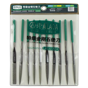 Laoa Kim Cương Tập Tin Rasper Kim Loại Tập Tin Trong Hình Dạng Tam Giác Phẳng Hình Bán Nguyệt Vuông Phay Công Cụ Khắc Công Cụ - Product Image 6