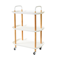 Chariot de rangement multi-niveaux mobile pour cuisine, chariot utilitaire sur pied facile à déplacer pour chambre, salon, dortoir, et pour ranger les collations