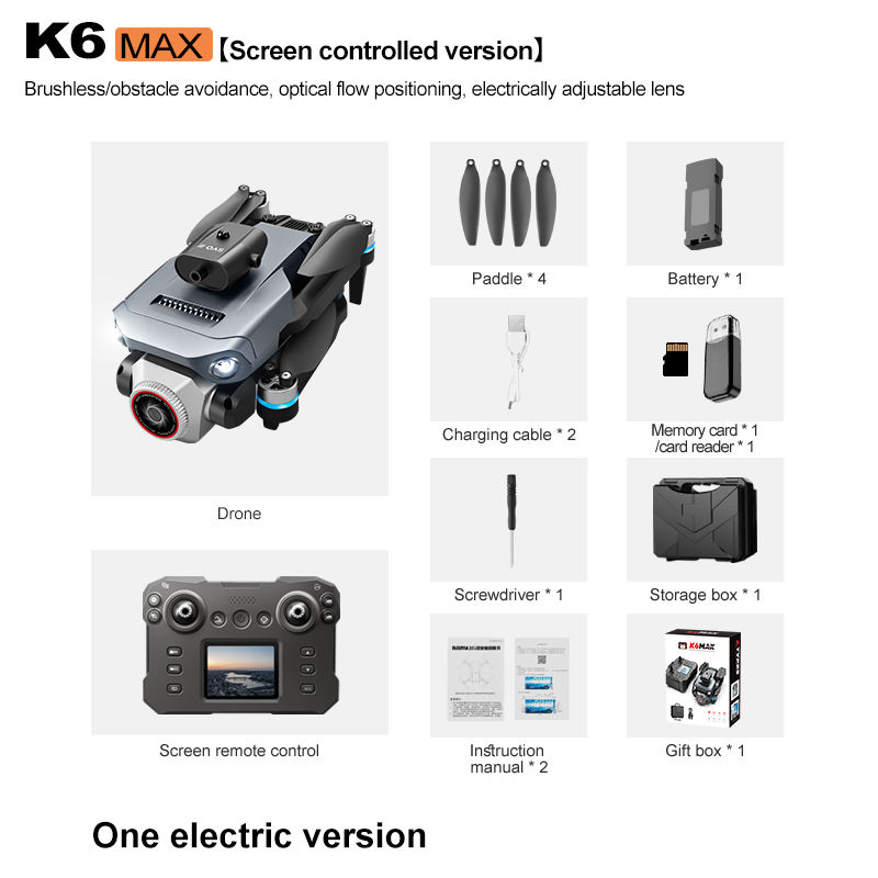 K6 MAX DRONE- Includes one battery