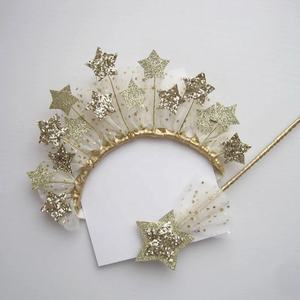 Baguette Magique Scintillante avec Bandeau – Décoration de Fête pour Enfants, Idéale pour Remise de Diplôme et Saint-Valentin – Tissu Coloré Fait Main – Nouveauté Tendance - Product Image 4