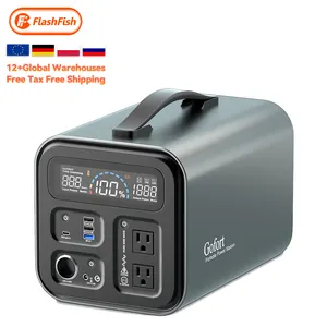 Batteria al litio 1000W 110V 220 Volt caricabatterie solare ricaricabile alimentato a energia con centrale elettrica portatile a luce LED digitale