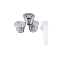 Ensemble de capsules de café en acier inoxydable 304 compatibles avec les dosettes de café réutilisables