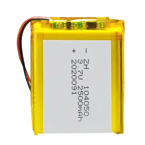 Direktversand ab Werk lithium-A-Batterie 104045 3,7 V 2100 Mah 2400 Mah 2500 Mah Notstromversorgung Make-up-Spiegel Polymer-Batterie