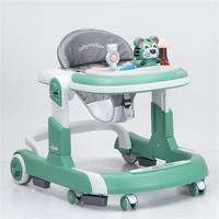Marche-bébé multifonctionnel anti-roulement, jouet éducatif précoce, voiture avec musique, cadre en plastique pour hommes et femmes