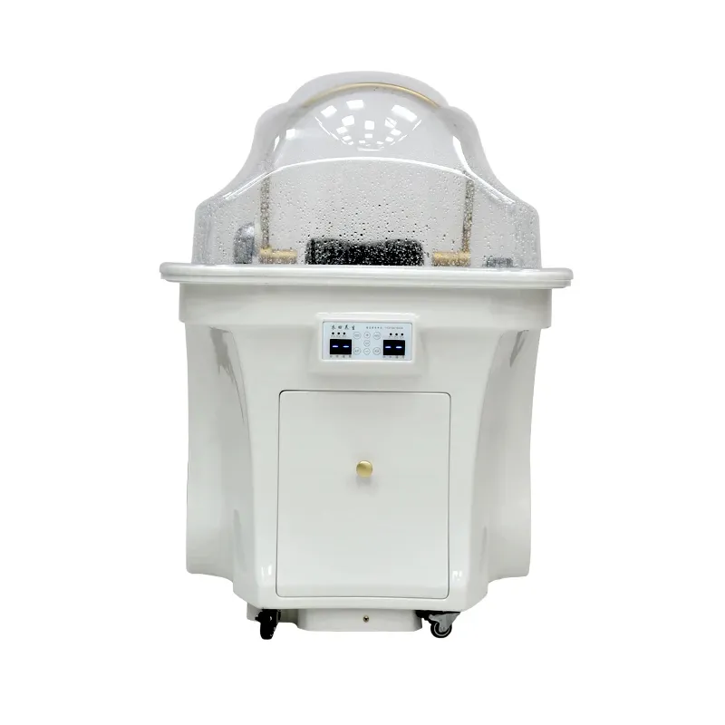 No connect to the water storage type small mobile head therapy hydrotherapy shampoo bed with water heater water cycle fumigation