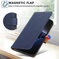 Étui Portefeuille Magnétique en Cuir Style Livre pour iPhone 15 Pro Max 14 13 12 et Samsung S24 Housse Téléphone avec Porte-Cartes