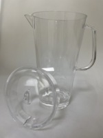 Pichet en acrylique écologique recyclable classique de 64 oz sans BPA avec couvercle et poignée pour boire directement, fabriqué dans le Zhejiang, Chine