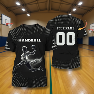 Set Personalizzato di Maglie da Pallamano con Nome, Testo, Numero, Regalo per la Squadra, T-Shirt, Polo, Felpa Hawaiana - Product Image 2