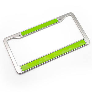 Soporte de Matrícula Personalizado JR con Logotipo, Estándar Estadounidense de <span class=keywords><strong>Amazon</strong></span>, Acero Inoxidable de Lujo, con Adhesivo, para Placa de Matrícula - Product Image 4