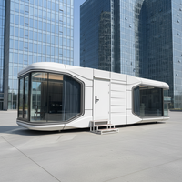 Capsule spatiale en alliage d'aluminium de qualité supérieure, maison modulaire, pod de vie intelligent, maison mobile pour usage hôtelier, design moderne du milieu du siècle