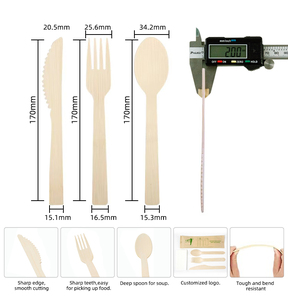 Tre dùng một lần dao kéo Scoop 160 mét Kích thước Hàn Quốc <span class=keywords><strong>Spoon</strong></span> và <span class=keywords><strong>Fork</strong></span> Set cho khách sạn sử dụng duy nhất - Product Image 2