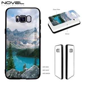 Coques de téléphone en verre vierge 2D de haute qualité pour Samsung <span class=keywords><strong>Galaxy</strong></span> S8 Plus, sublimation, étanches, luxe - Product Image 3
