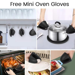 Sous-plats multifonctionnels antidérapants en silicone, tapis de table en silicone, dessous de plat résistants à la chaleur pour comptoir de cuisine - Product Image 5