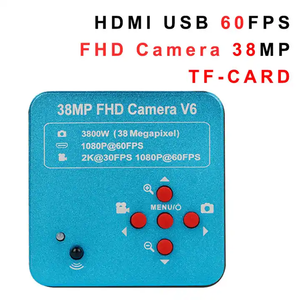 Alta calidad FHD 38MP CCD <span class=keywords><strong>Digital</strong></span> Video 1080P Microscopio Cámara 60fps Teléfono móvil Electrónica Reparación Soporte Tarjeta TF - Product Image 2