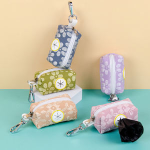 MIDEPET Fournitures pour animaux de compagnie, distributeur de sacs à excréments pour chien d'extérieur, polyester, motif floral mignon, petits animaux, vente directe d'usine - Product Image 2