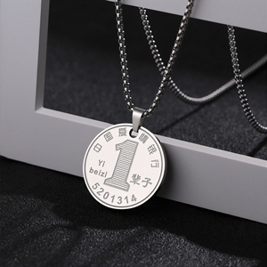 Collar con Colgante Geométrico Rectangular de Acero Inoxidable al por Mayor, Collar Personalizado con <span class=keywords><strong>Palabras</strong></span> de Amor <span class=keywords><strong>para</strong></span> Mujeres y Hombres, Joyerí<span class=keywords><strong>a</strong></span> - Product Image 4
