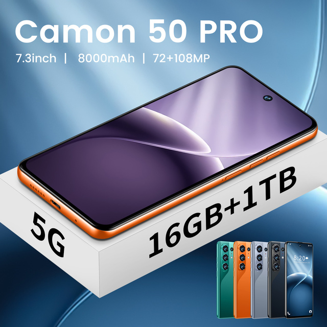 Big Memory and Quality 2026 New Camon50 Pro Techno High-quality Original Mobile Phone with Dual Sim Cards