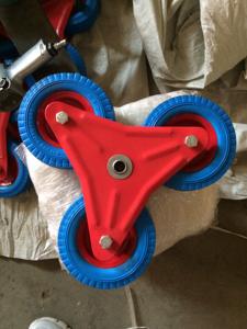 Keranjang troli Platform lipat tugas berat baja & logam memanjat truk tangan <span class=keywords><strong>Dolly</strong></span> OEM alat pendukung yang dapat disesuaikan - Product Image 5