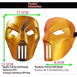 Máscara Cross-border Jones, Nuevo Estilo Moderno en TikTok, Cosplay de las Tortugas <span class=keywords><strong>Ninja</strong></span> para Fiestas, Hecha a Mano, Unisex, PVC, Hecho en China - Product Image 3