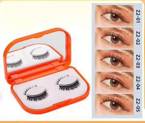 Pestañas profesionales de fibra sintética para mujer, para maquillaje de belleza de ojos, bonitas pestañas postizas reversibles, no requiere pegamento - Product Image 5