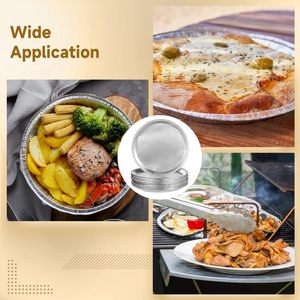 18" Round Partyware Aluminium Foil Dish Embossing US Arab Disposable Round <b>Pans</b> Catering Tray f - Product Image 3