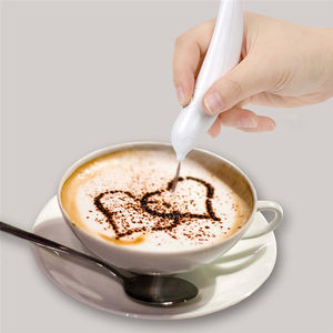 Nouveauté café sculpté stylo gâteau outils ménage électrique Latte Art stylo à épices avec café électrique Art stylo bois livraison directe - Product Image 4