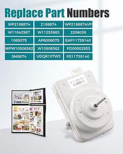 Moteur de ventilateur de condenseur de réfrigérateur WP2188874 compatible avec Whirlpool/Kenmore/KitchenAid/Maytag/Amana/Jenn-Air/Réfrigérateur - Product Image 3