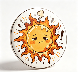 Cartoon Sun Enamel Brooch Alloy Plated Multicolor Lapel <b>Pin</b> <b>Badge</b> for Garment Bag Gift - Product Image 3