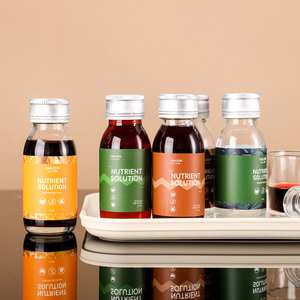 30ml <span class=keywords><strong>60ml</strong></span> 1oz 2oz trong suốt tùy chỉnh màu sắc bằng miệng chất lỏng y học chai thủy tinh bổ sung dược phẩm chai với nắp ropp - Product Image 2