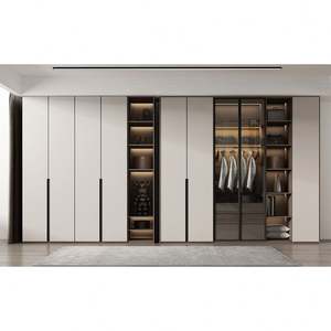 Armoire de chambre à coucher moderne en bois massif sur mesure, placard de luxe pour chambre à coucher, armoire sur mesure, dressing - Product Image 6