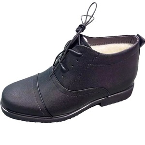 Chaussures habillées en cuir doublées polaire pour homme, taille 40, noires, à lacets, pour le bureau et les occasions formelles - Product Image 3